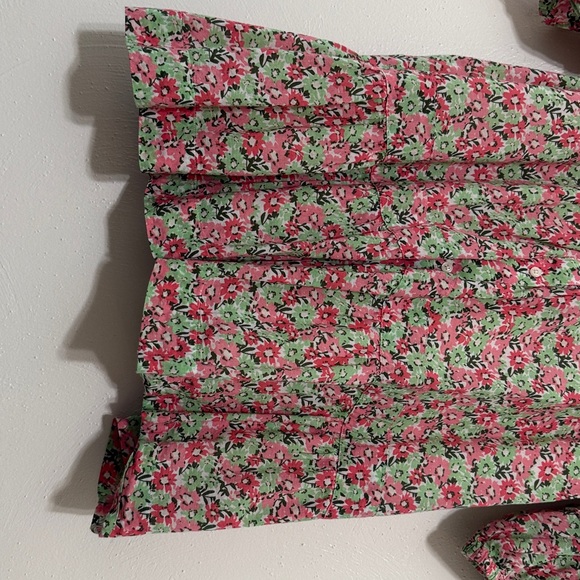 Vineyard Vines Pink and Green Floral Long Sleeve Dress - Picture 6 of 6